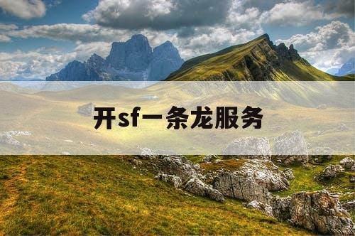 开sf一条龙服务