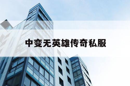 中变无英雄传奇私服