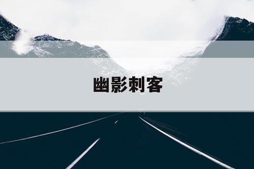 幽影刺客 幽影刺客