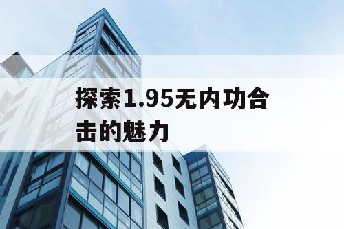 探索1.95无内功合击的魅力