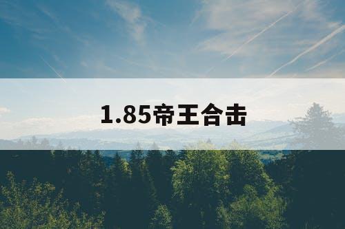 1.85帝王合击