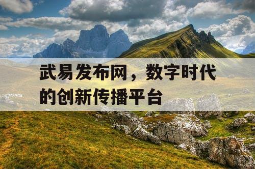 武易发布网，数字时代的创新传播平台