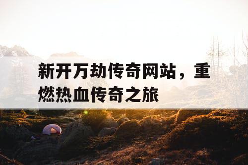 新开万劫传奇网站，重燃热血传奇之旅