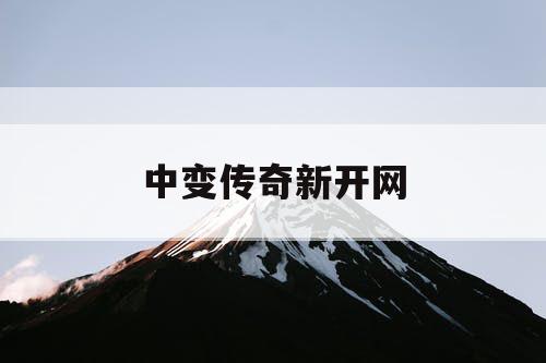 中变传奇新开网