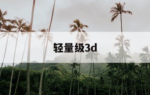 轻量级3d 轻量级3d