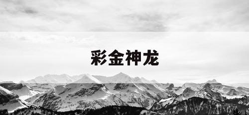 彩金神龙 彩金神龙
