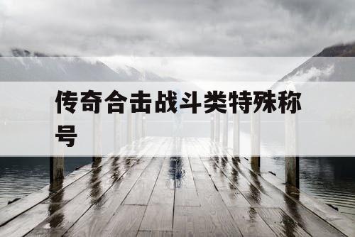 传奇合击战斗类特殊称号 传奇合击战斗类特殊称号