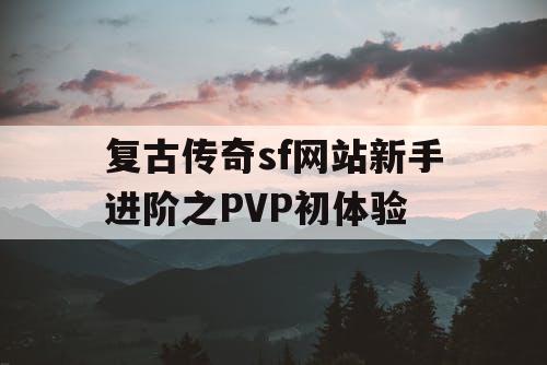复古传奇sf网站新手进阶之PVP初体验