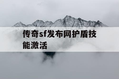 传奇sf发布网护盾技能激活