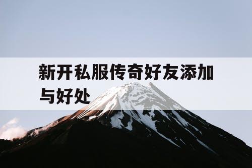 新开私服传奇好友添加与好处 新开私服传奇好友添加与好处