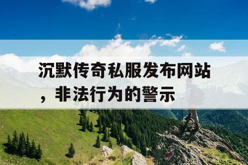 沉默传奇私服发布网站，非法行为的警示