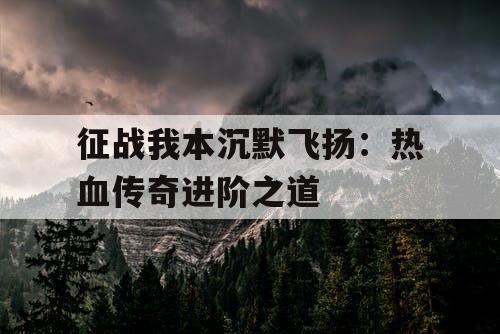 征战我本沉默飞扬：热血传奇进阶之道