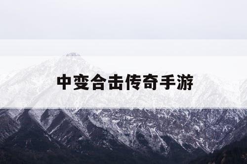 中变合击传奇手游