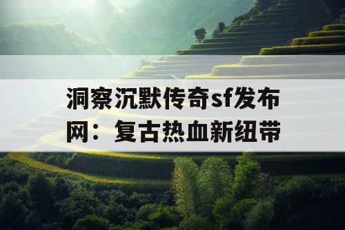 洞察沉默传奇sf发布网：复古热血新纽带