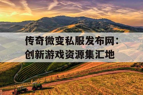 传奇微变私服发布网：创新游戏资源集汇地