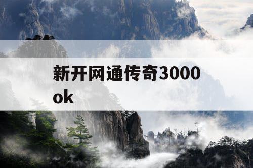 新开网通传奇3000ok