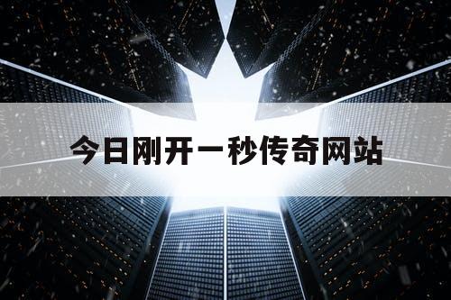 今日刚开一秒传奇网站