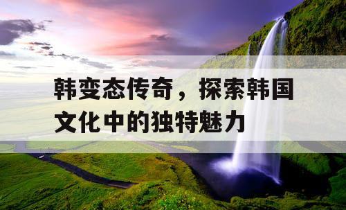 韩变态传奇，探索韩国文化中的独特魅力