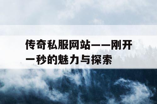 传奇私服网站——刚开一秒的魅力与探索