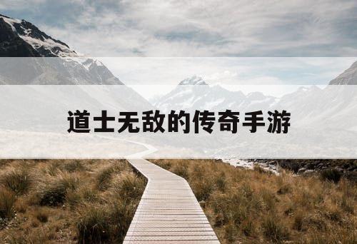 道士无敌的传奇手游