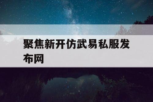聚焦新开仿武易私服发布网