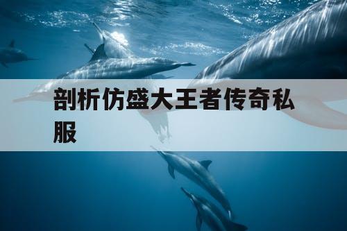 剖析仿盛大王者传奇私服 剖析仿盛大王者传奇私服