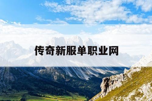 传奇新服单职业网