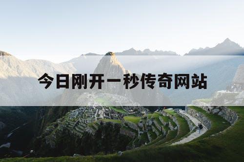 今日刚开一秒传奇网站