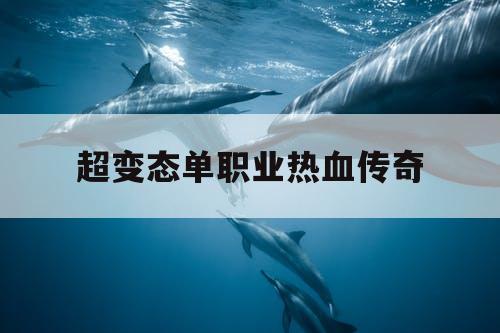 超变态单职业热血传奇