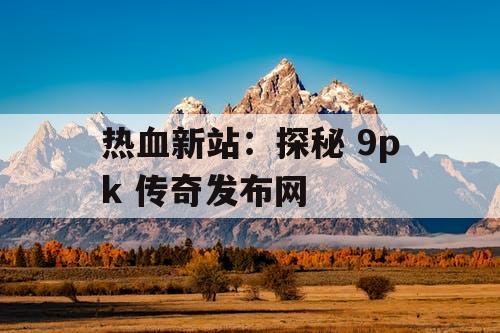 热血新站：探秘 9pk 传奇发布网