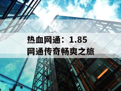热血网通：1.85 网通传奇畅爽之旅