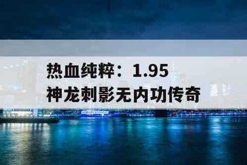 热血纯粹：1.95 神龙刺影无内功传奇