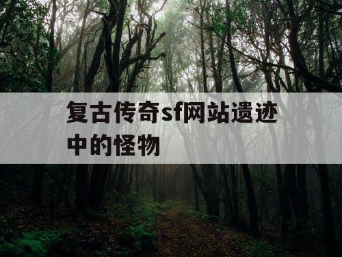 复古传奇sf网站遗迹中的怪物