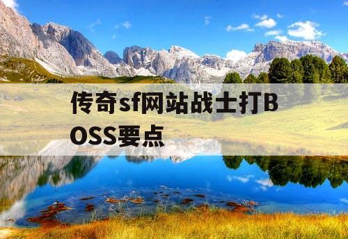 传奇sf网站战士打BOSS要点