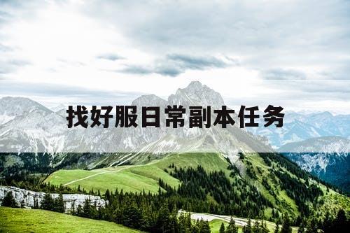 找好服日常副本任务