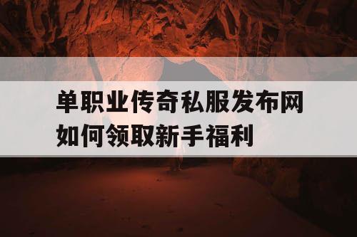 单职业传奇私服发布网如何领取新手福利