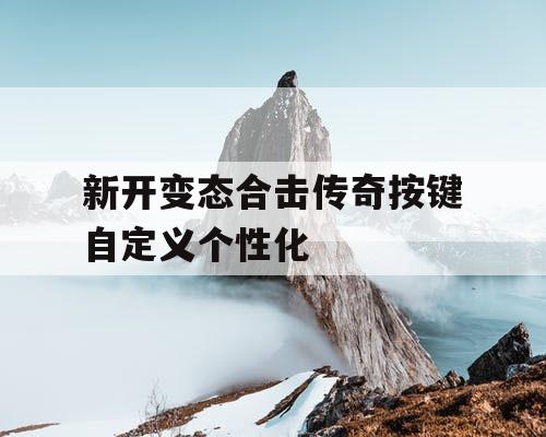 新开变态合击传奇按键自定义个性化
