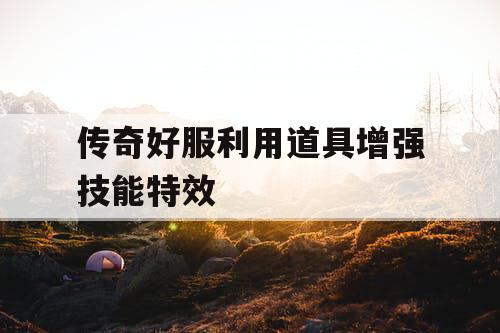 传奇好服利用道具增强技能特效