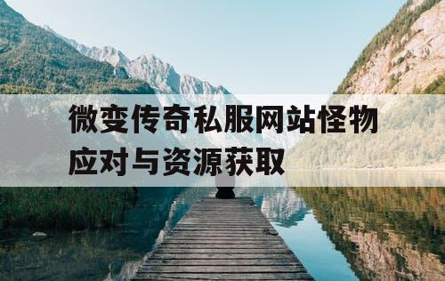 微变传奇私服网站怪物应对与资源获取