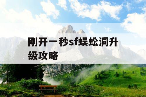刚开一秒sf蜈蚣洞升级攻略