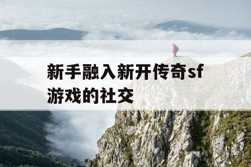 新手融入新开传奇sf游戏的社交