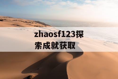 zhaosf123探索成就获取