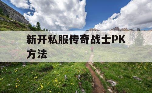 新开私服传奇战士PK方法