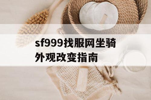 sf999找服网坐骑外观改变指南