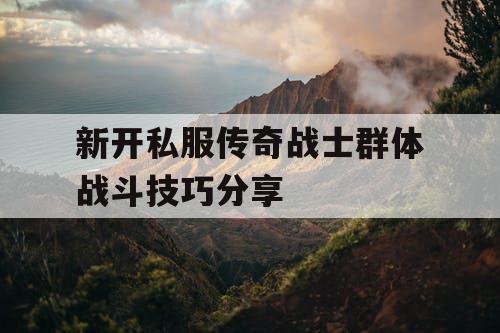 新开私服传奇战士群体战斗技巧分享