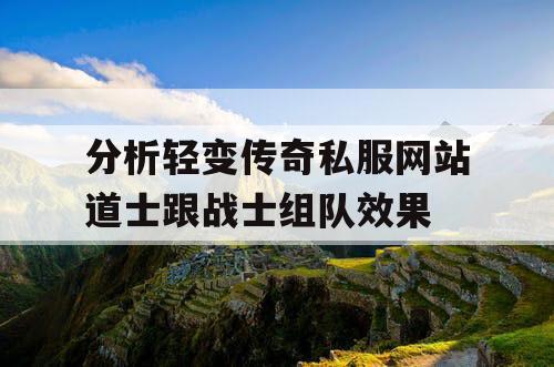 分析轻变传奇私服网站道士跟战士组队效果